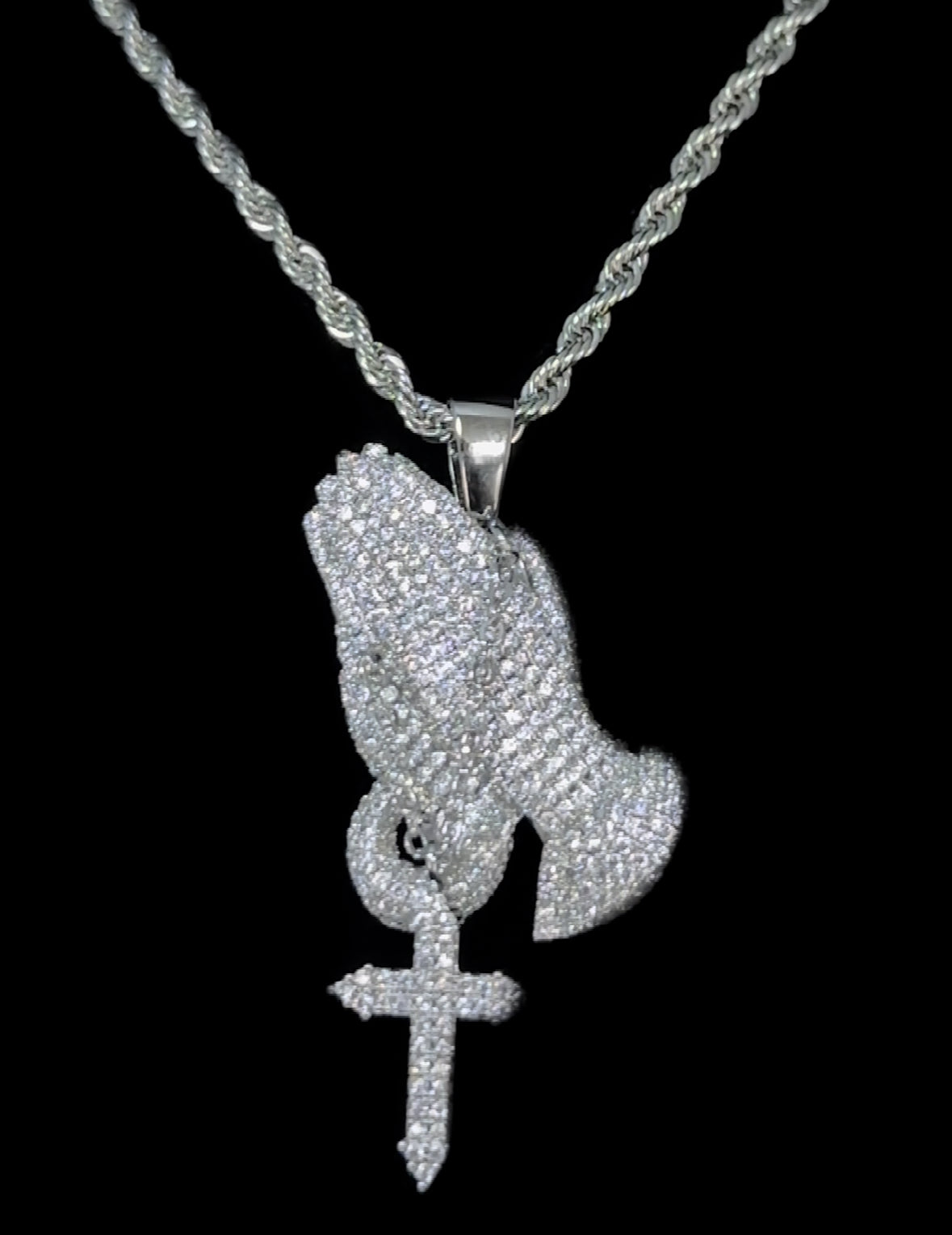 Praying Hands With Rosary