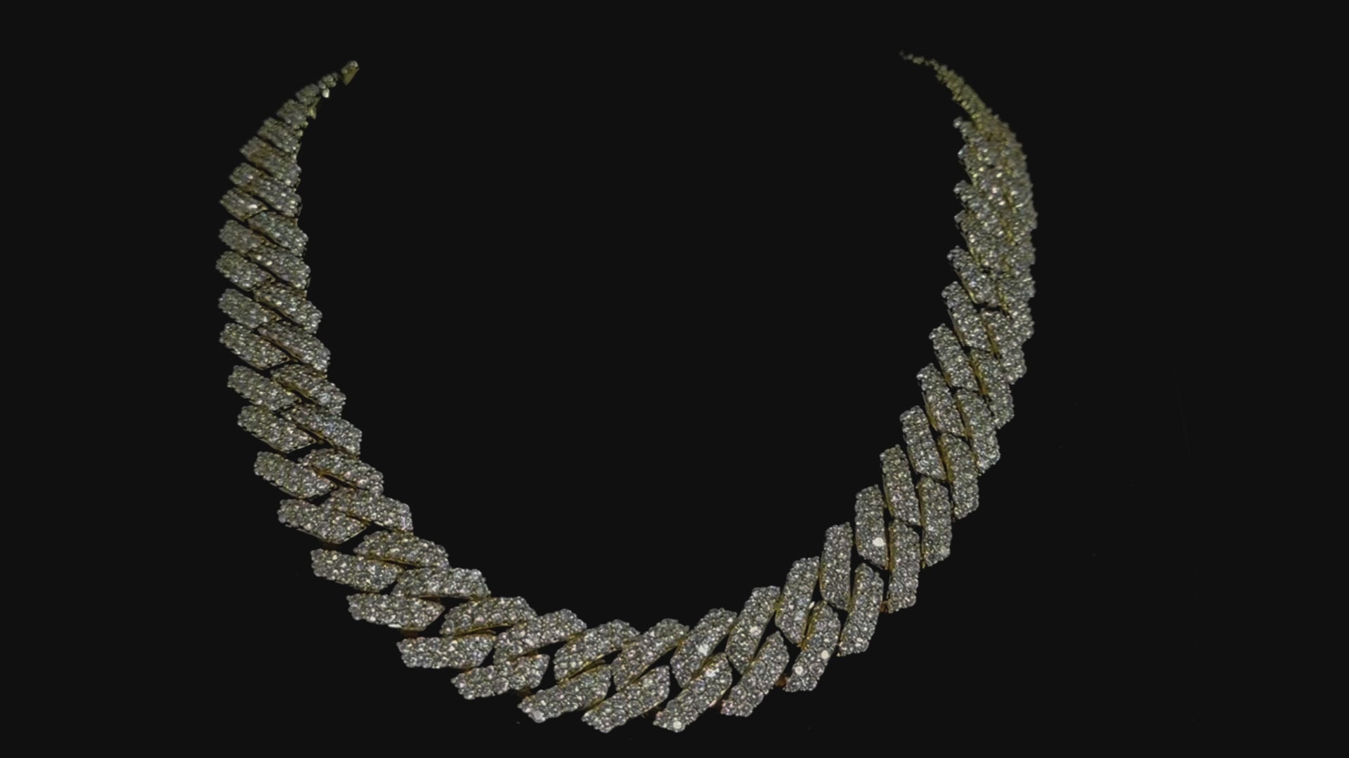 19mm 2 row Cuban Link Chain