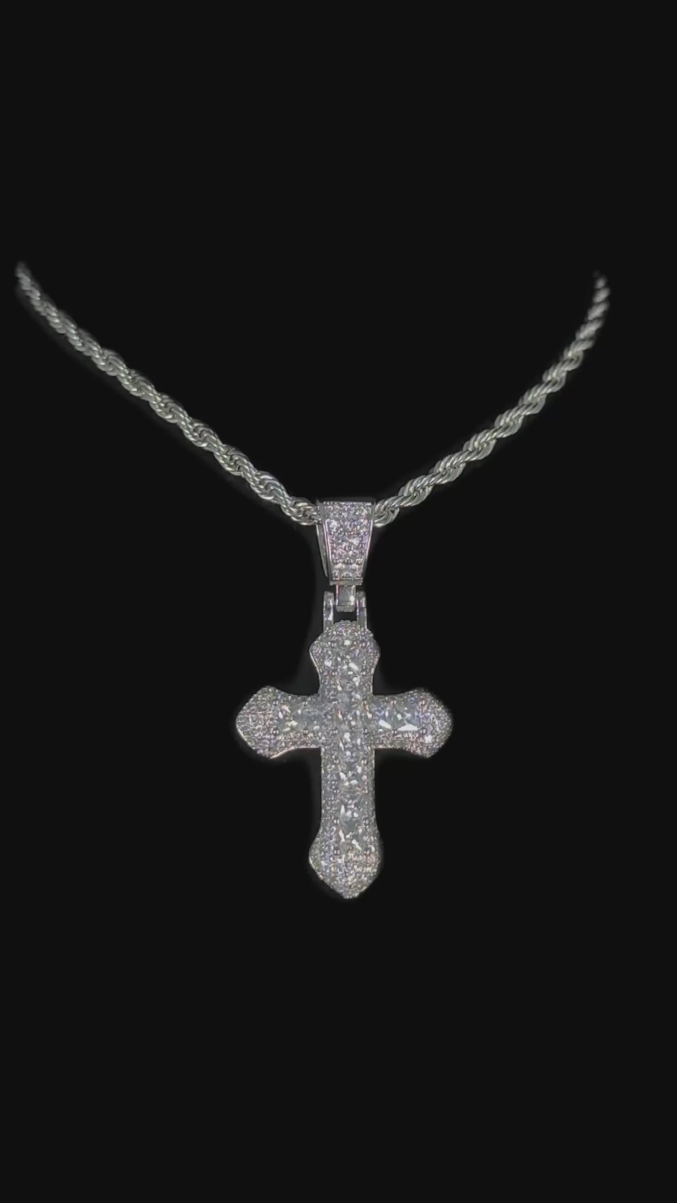 Princess Cut Row Cross