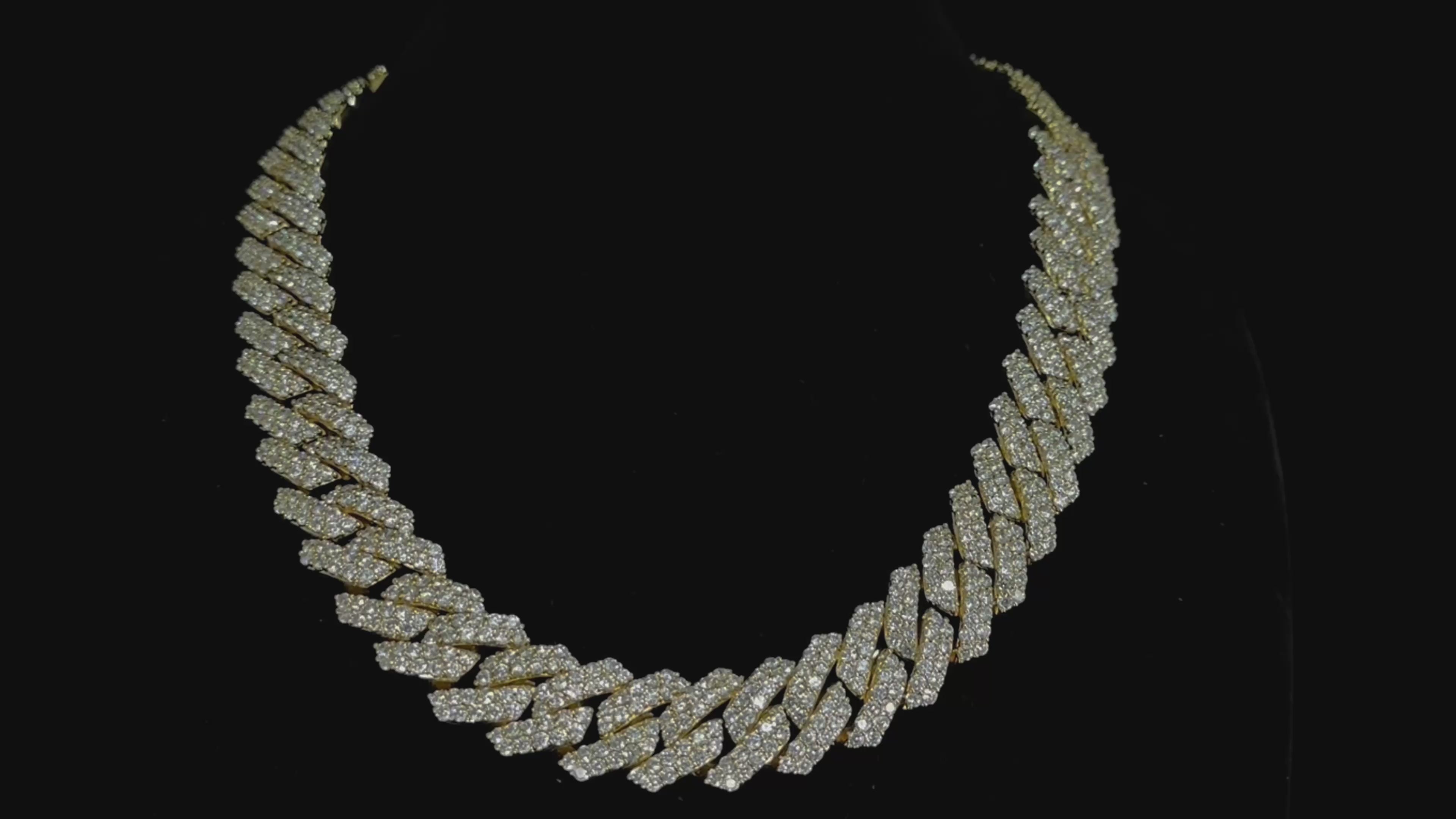 19mm 2 row Cuban Link Chain