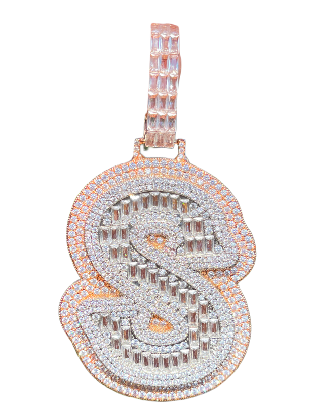 XL Baguette Letter Pendant (A-Z)