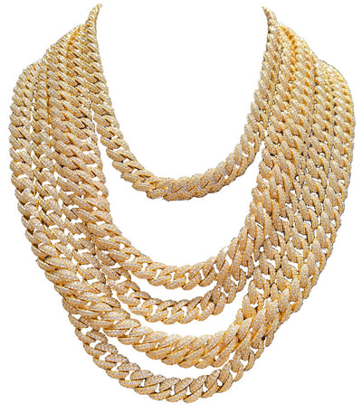 10mm 2 Row Cuban Chain