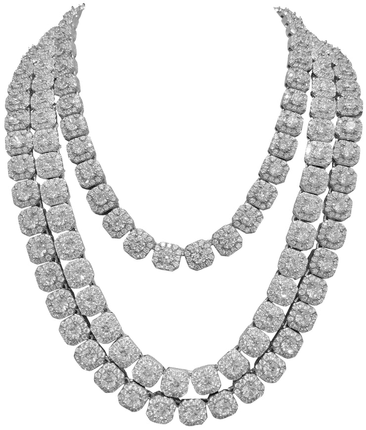 10mm Cluster Tennis Chain