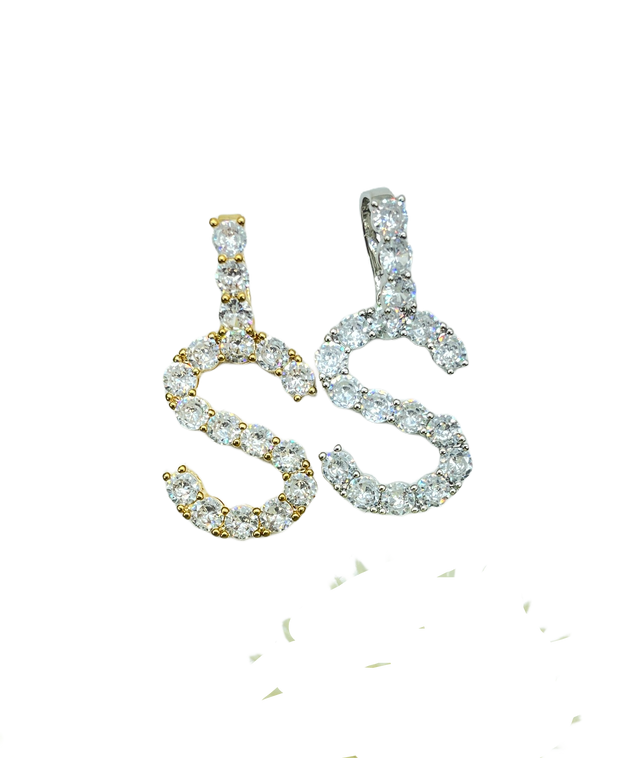 Solitaire Initial Letter Charm (A-Z)