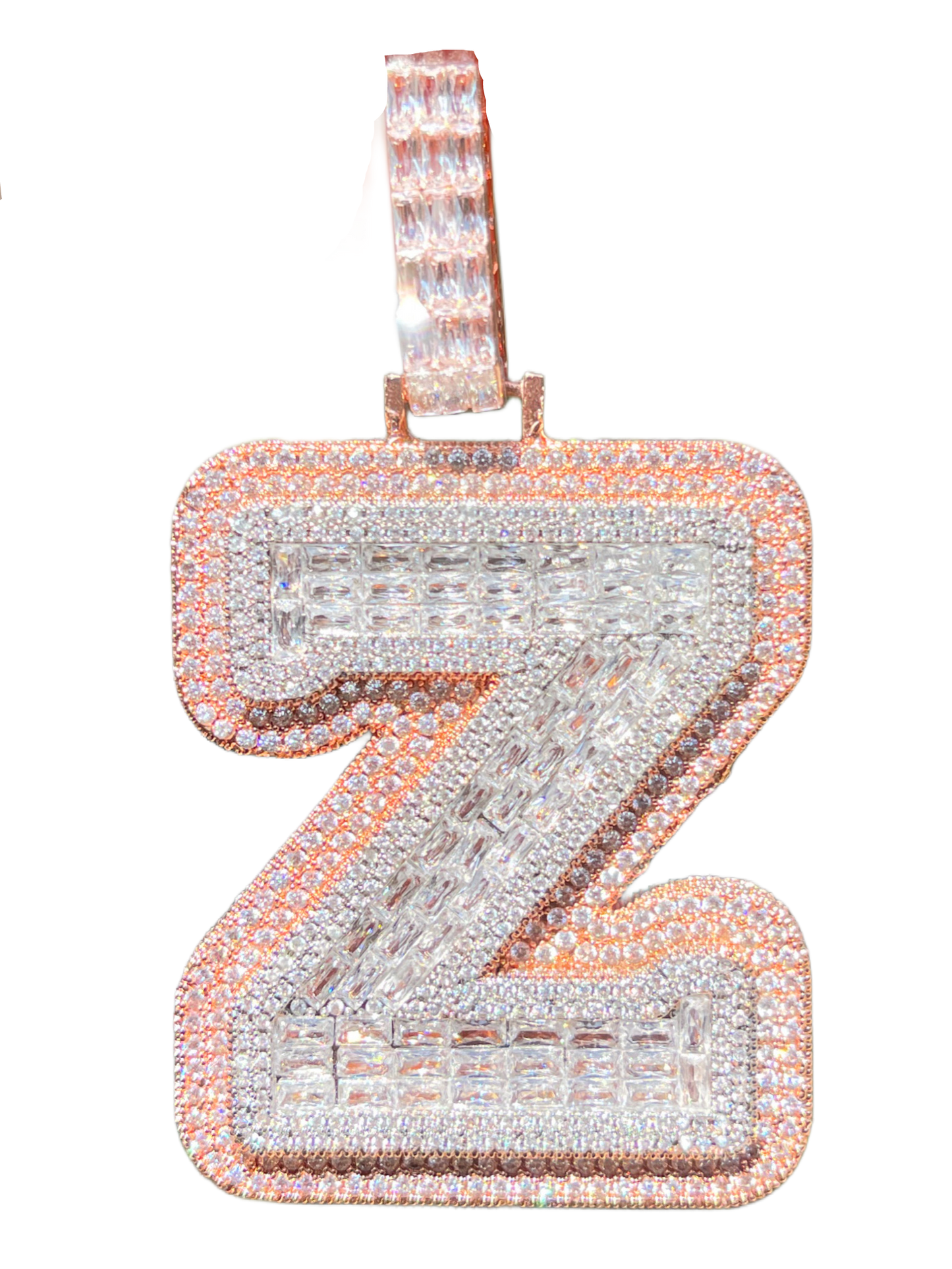 XL Baguette Letter Pendant (A-Z)