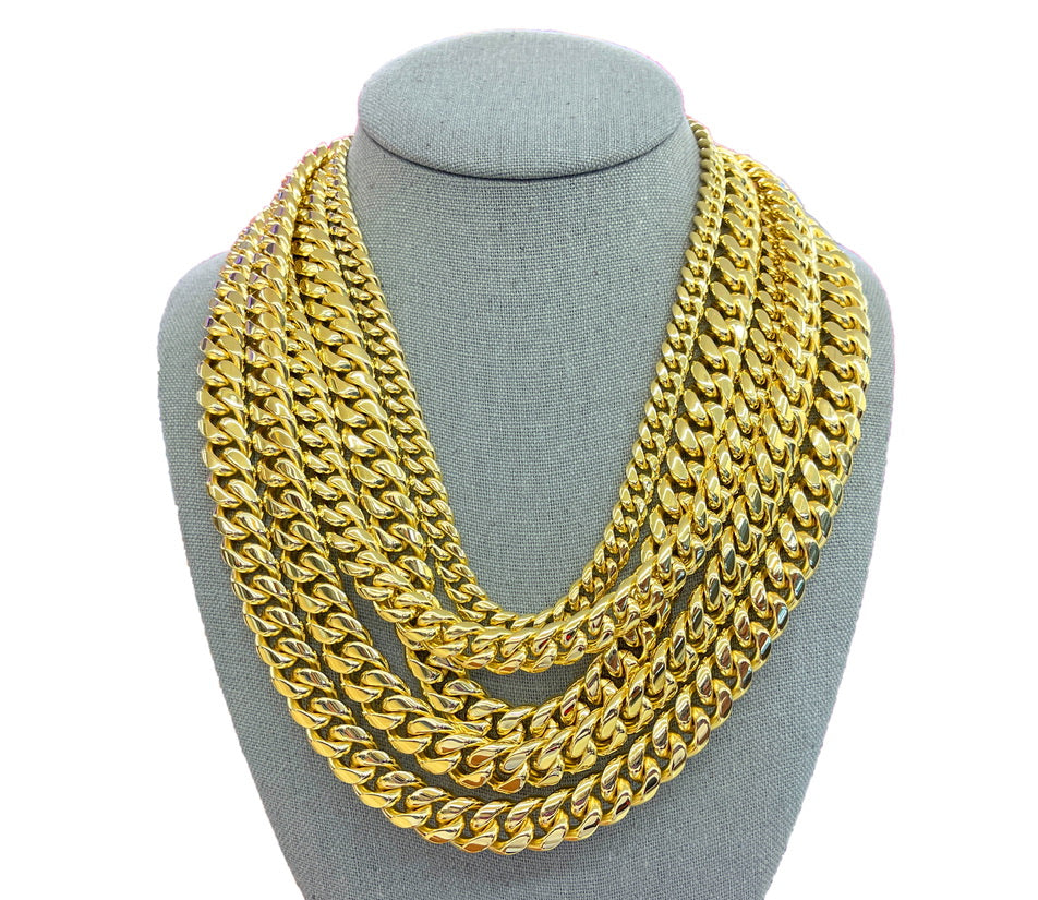 Stainless Steel Miami Cuban Link Chain