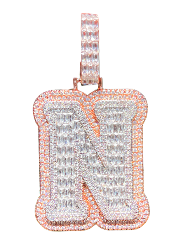 XL Baguette Letter Pendant (A-Z)