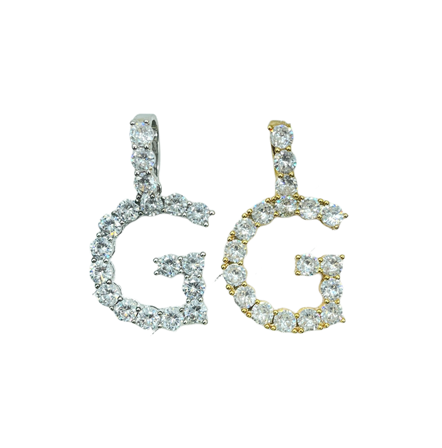 Solitaire Initial Letter Charm (A-Z)