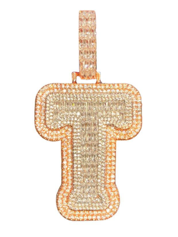 XL Baguette Letter Pendant (A-Z)
