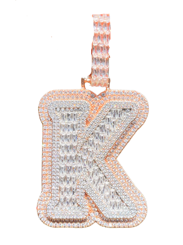 XL Baguette Letter Pendant (A-Z)
