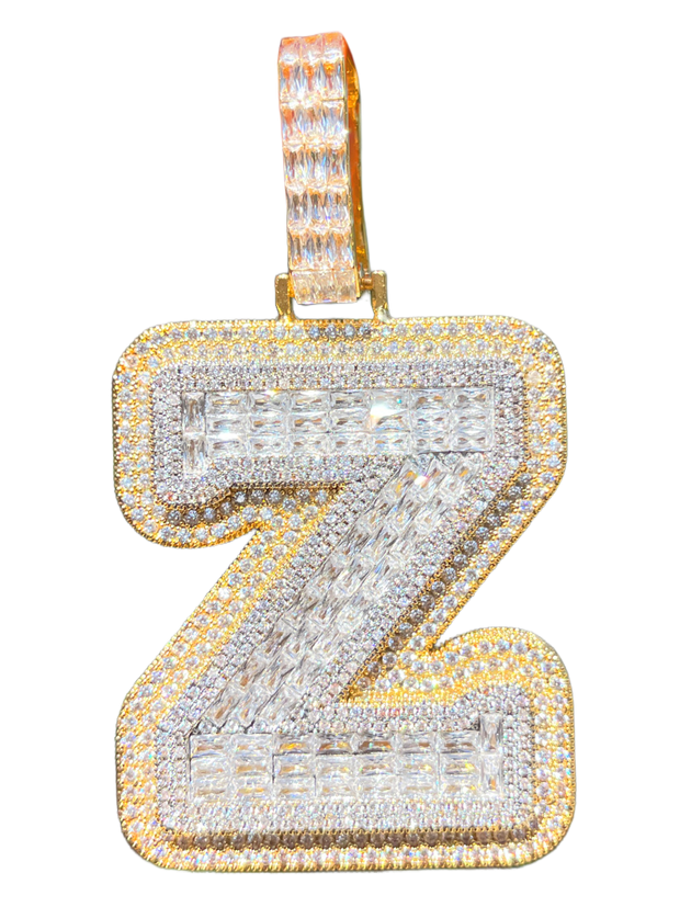 XL Baguette Letter Pendant (A-Z)