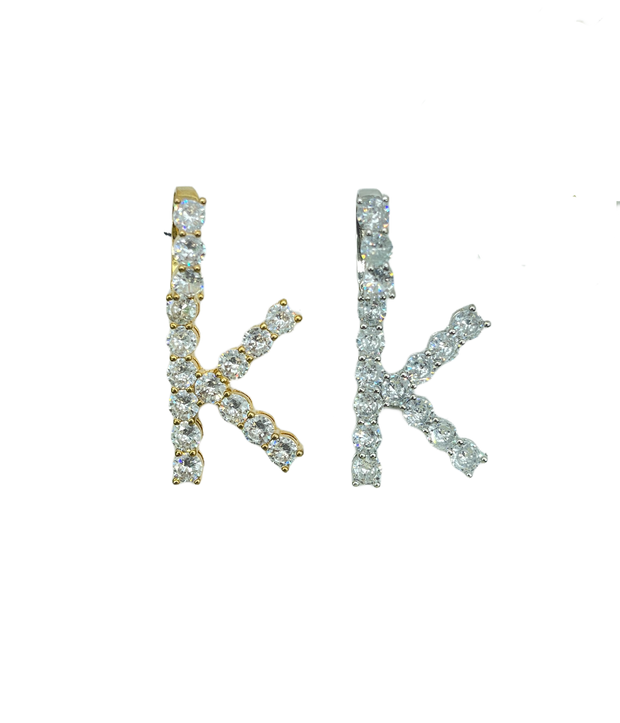 Solitaire Initial Letter Charm (A-Z)