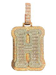 XL Baguette Letter Pendant (A-Z)