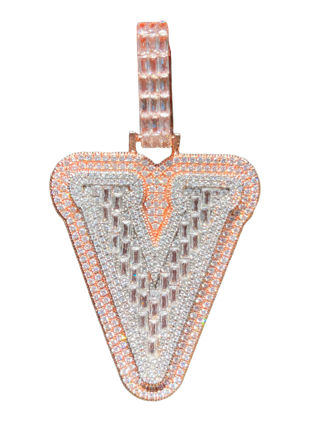 XL Baguette Letter Pendant (A-Z)